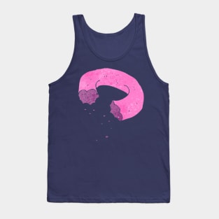 Half eaten pink donut Tank Top